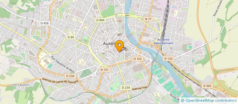 localisation de l'entreprise HOLDING CYMAG à AUXERRE