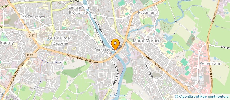 localisation de l'entreprise HOLDING D'AVESNIERES à LAVAL