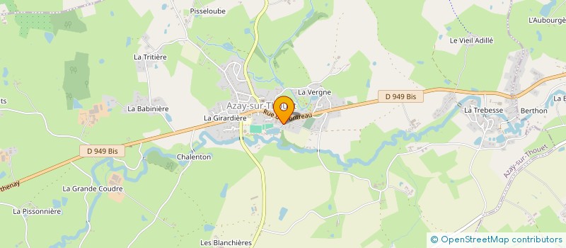 localisation de l'entreprise HOLDING D'AZAY  AZAY-SUR-THOUET