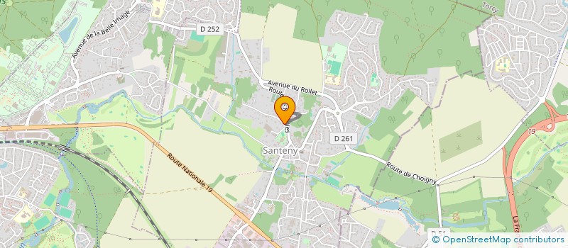 localisation de l'entreprise HOLDING D.B.F  SANTENY