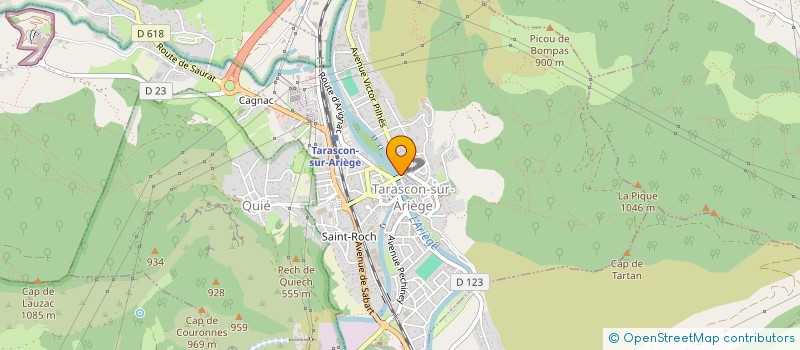 localisation de l'entreprise HOLDING D-F à TARASCON-SUR-ARIEGE