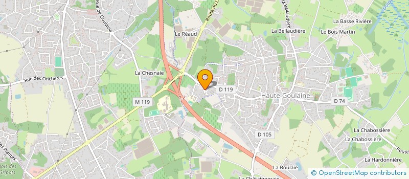 localisation de l'entreprise HOLDING D.G. à HAUTE-GOULAINE