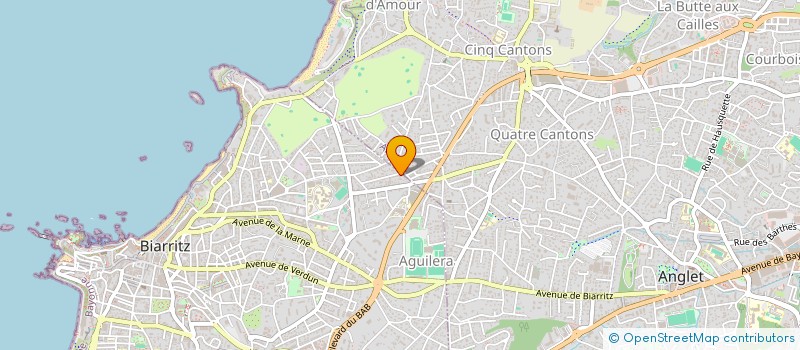 localisation de l'entreprise HOLDING D&H à BIARRITZ