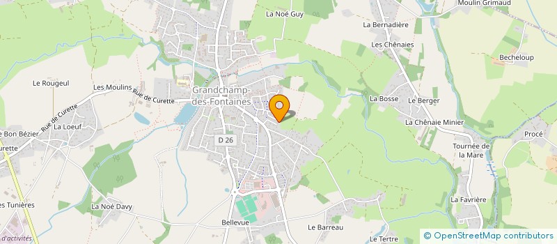 localisation de l'entreprise HOLDING D'IROISE à GRANDCHAMP-DES-FONTAINES