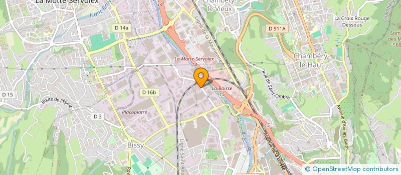 localisation de l'entreprise HOLDING D2JC  CHAMBERY