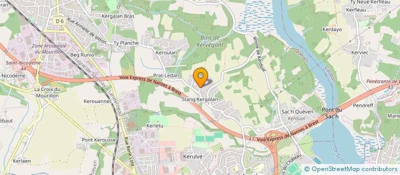 localisation de l'entreprise HOLDING DA CRUZ  QUEVEN