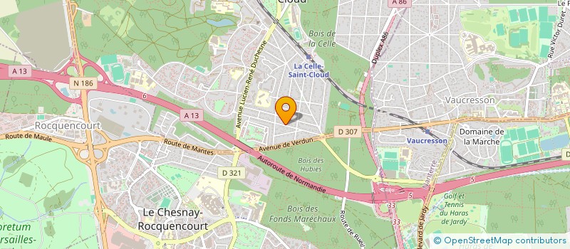 localisation de l'entreprise HOLDING DAMPONT à LA CELLE-SAINT-CLOUD
