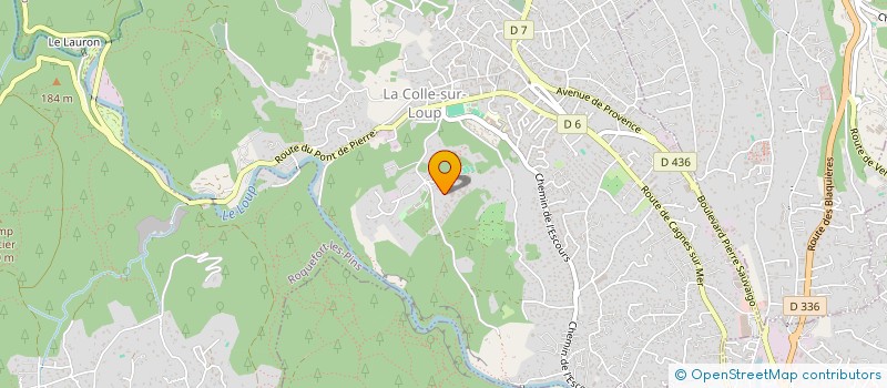 localisation de l'entreprise HOLDING DAN INVEST  LA COLLE-SUR-LOUP