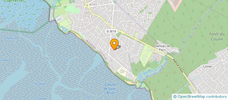 localisation de l'entreprise HOLDING DAUGREILH  ARES