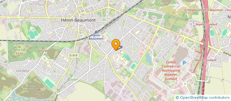 localisation de l'entreprise HOLDING DAUSSIN à HENIN-BEAUMONT