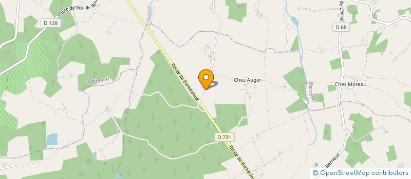 localisation de l'entreprise HOLDING DAVID COUGNON  CHILLAC