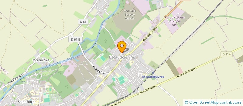 localisation de l'entreprise HOLDING DAVID DIEUX INVESTISSEMENTS  ESCAUDUVRES