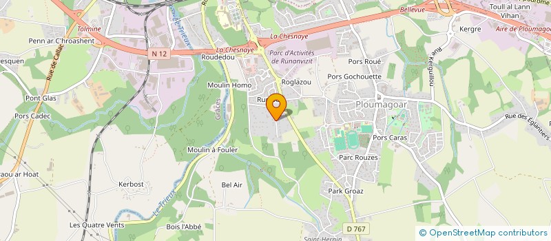 localisation de l'entreprise HOLDING DAVID VINCENT à PLOUMAGOAR