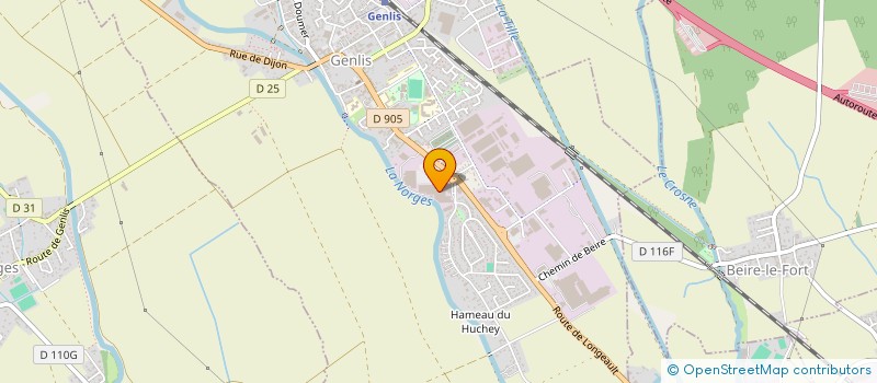 localisation de l'entreprise HOLDING DB2J  GENLIS