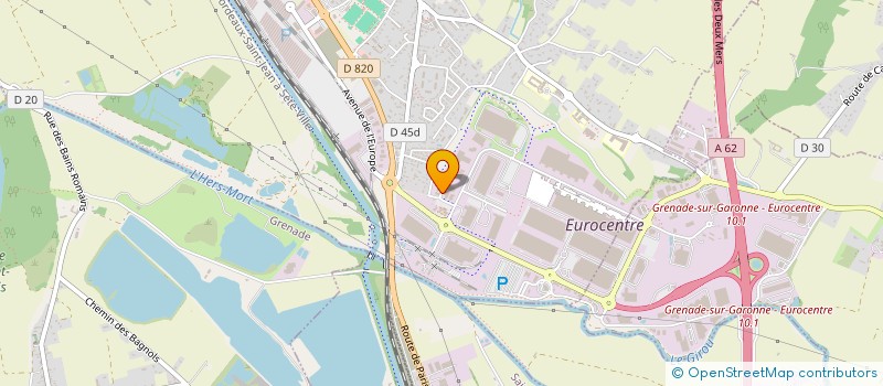 localisation de l'entreprise HOLDING DBH  CASTELNAU-D'ESTRETEFONDS