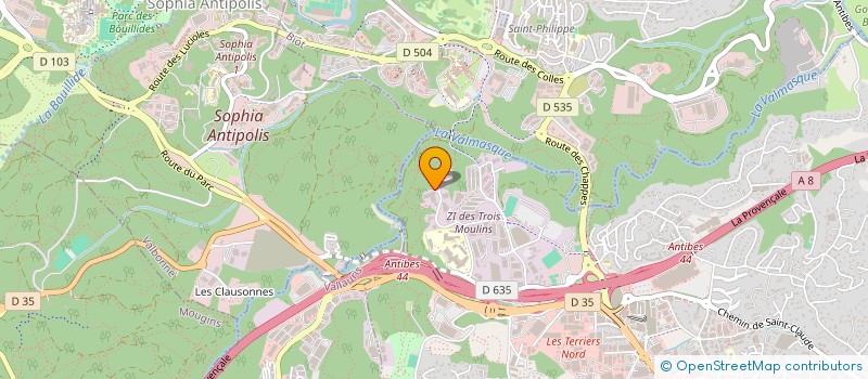 localisation de l'entreprise HOLDING DDT à ANTIBES