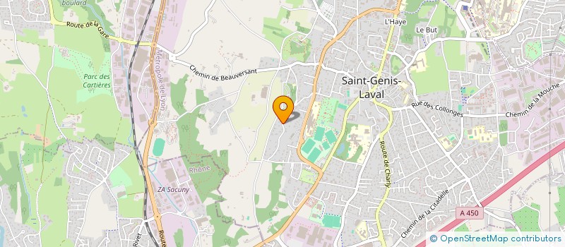 localisation de l'entreprise HOLDING DE BELLEVUE  SAINT-GENIS-LAVAL