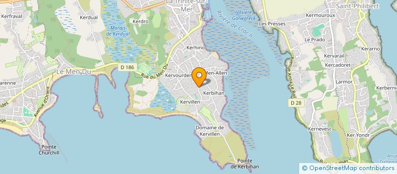 localisation de l'entreprise HOLDING DE BRETAGNE SUD  LA TRINITE-SUR-MER