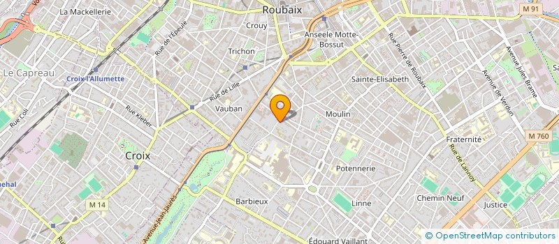 localisation de l'entreprise HOLDING DE L'ETOILE  ROUBAIX