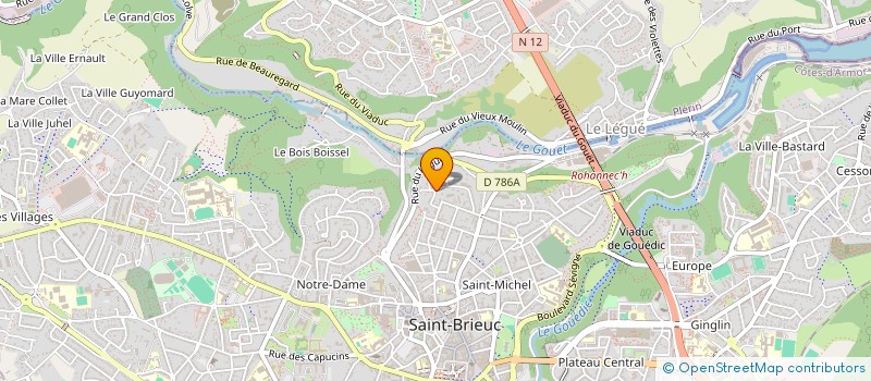 localisation de l'entreprise HOLDING DE L'OUEST à SAINT-BRIEUC