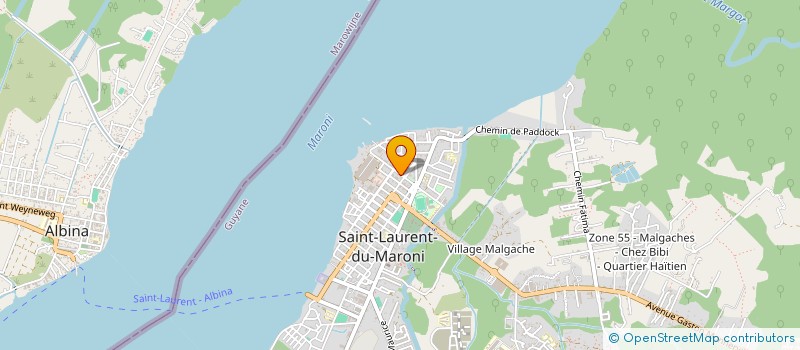 localisation de l'entreprise HOLDING DE L'OUEST  SAINT-LAURENT-DU-MARONI