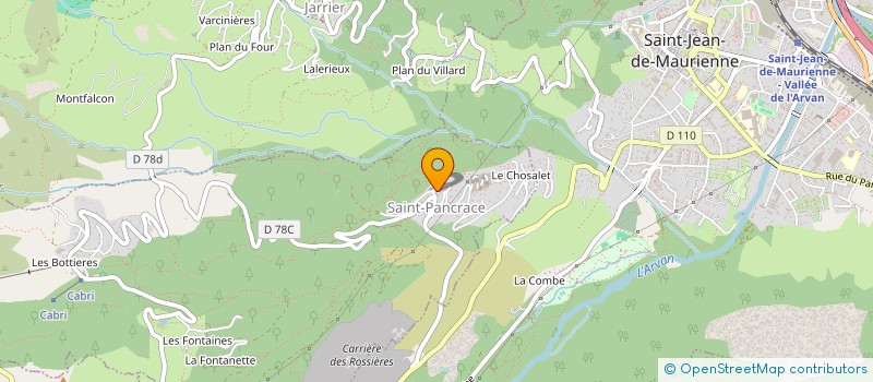 localisation de l'entreprise HOLDING DE L'OURS  SAINT-PANCRACE