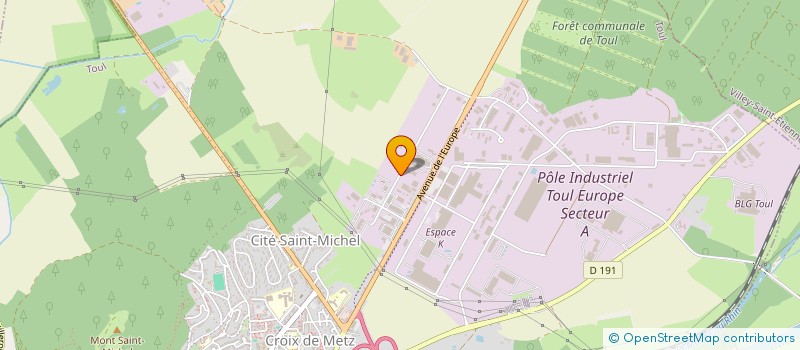 localisation de l'entreprise HOLDING DE LA CROIX D'ARGENT  TOUL