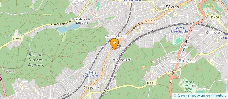 localisation de l'entreprise HOLDING DE LA FABL à CHAVILLE