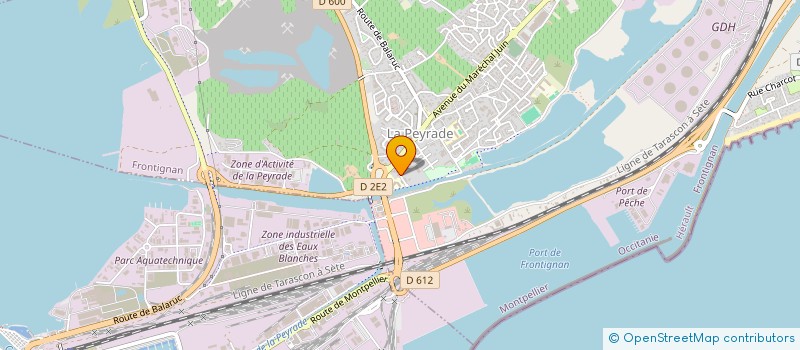 localisation de l'entreprise HOLDING DE LA GLACIERE à FRONTIGNAN