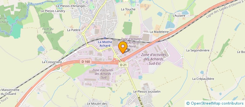 localisation de l'entreprise HOLDING DE LA MONNAIE à LES ACHARDS