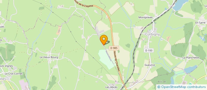 localisation de l'entreprise HOLDING DE LA POUGE  CURBIGNY