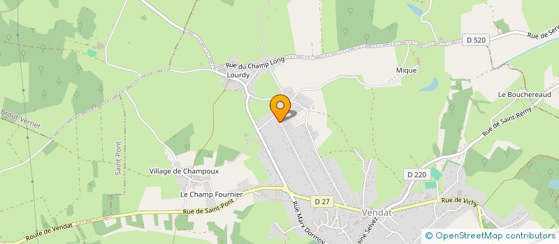 localisation de l'entreprise HOLDING DE MECANIQUE à VENDAT