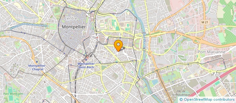 localisation de l'entreprise HOLDING DE PHARMACIEN D'OFFICINE ROUSTAN  MONTPELLIER