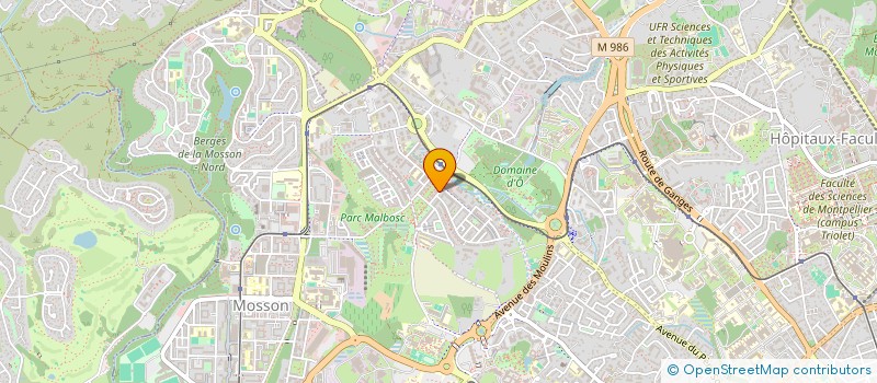 localisation de l'entreprise HOLDING DE PHARMACIENS D'OFFICINE DUMAS à MONTPELLIER