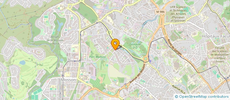 localisation de l'entreprise HOLDING DE PHARMACIENS D'OFFICINE FONTES à MONTPELLIER