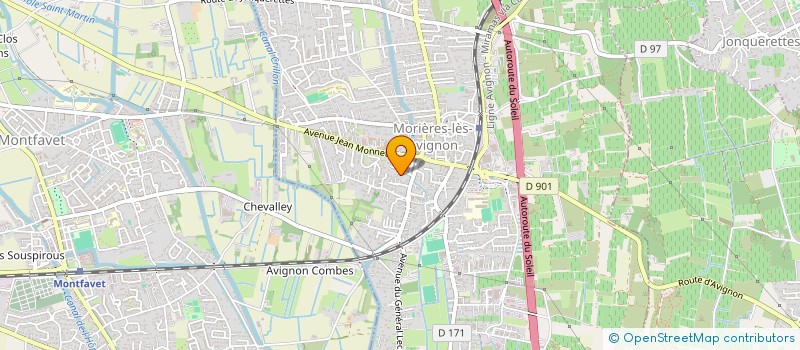 localisation de l'entreprise HOLDING DE PHARMACIENS D'OFFICINE PEYRE  MORIERES-LES-AVIGNON