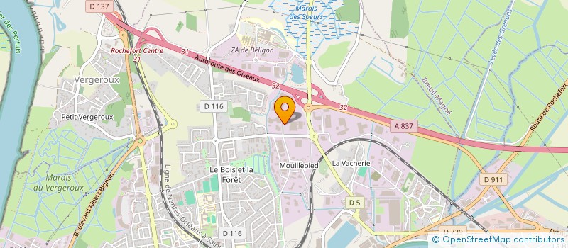 localisation de l'entreprise HOLDING DECO INVESTISSEMENT  ROCHEFORT