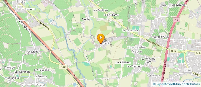 localisation de l'entreprise HOLDING DEGABRIEL à CHARNAY-LES-MACON