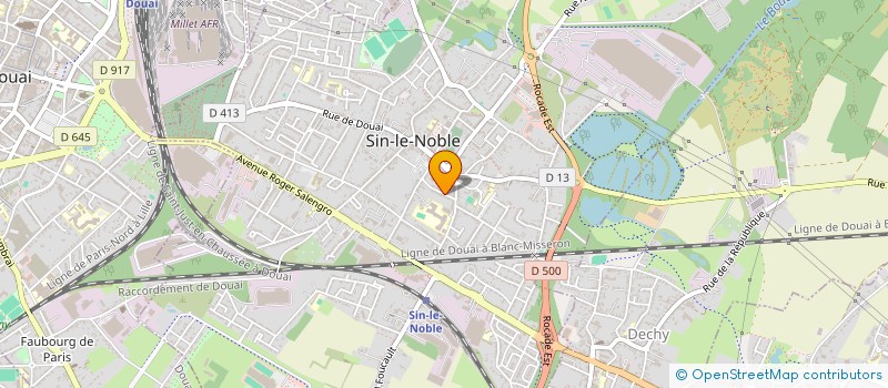 localisation de l'entreprise HOLDING DELABY  SIN-LE-NOBLE