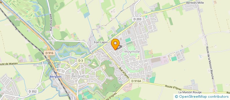 localisation de l'entreprise HOLDING DELPHINE DERACHE SNECK  HOYMILLE