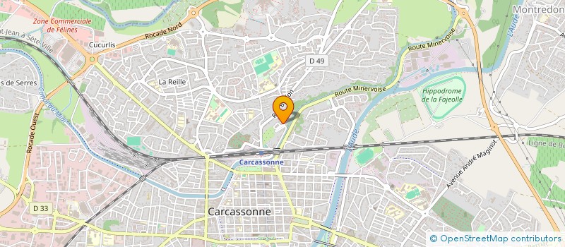 localisation de l'entreprise HOLDING DELTRIEU  CARCASSONNE