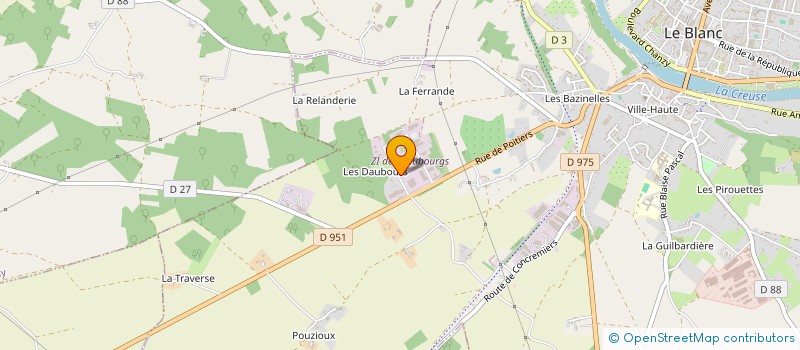localisation de l'entreprise HOLDING DEMAZEAU à LE BLANC