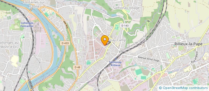 localisation de l'entreprise HOLDING DEMOOR  SATHONAY-CAMP