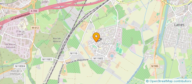 localisation de l'entreprise HOLDING DEPALLE  LATTES