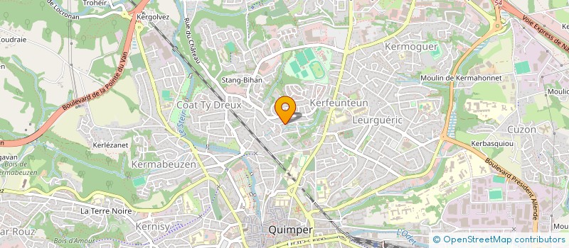 localisation de l'entreprise HOLDING DES AJONCS à QUIMPER