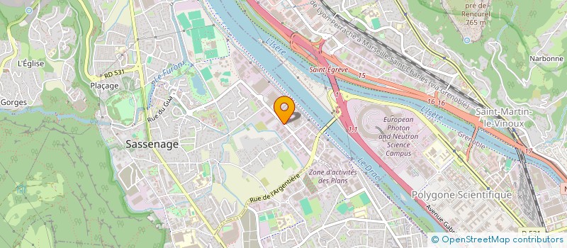 localisation de l'entreprise HOLDING DES ALPES  SASSENAGE