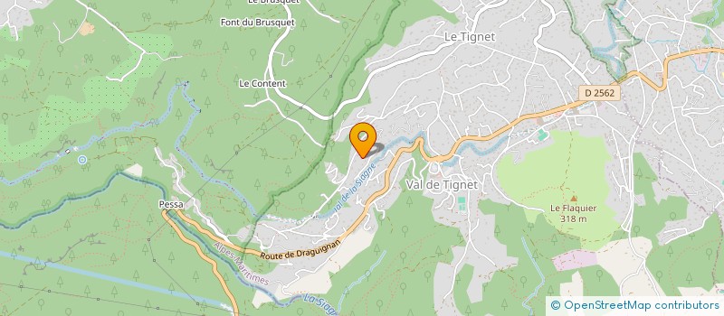 localisation de l'entreprise HOLDING DES ANGES  LE TIGNET