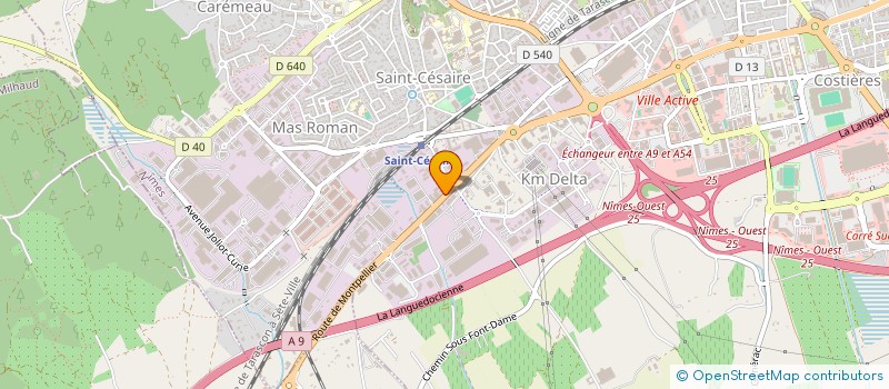 localisation de l'entreprise HOLDING DES CADRES CREATIV  NIMES