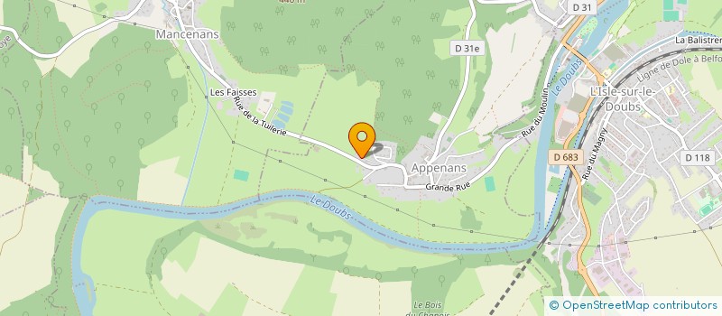 localisation de l'entreprise HOLDING DES COMBEAUX  APPENANS