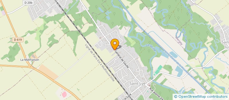 localisation de l'entreprise HOLDING DES GRAVIERES  SAINT-LYE